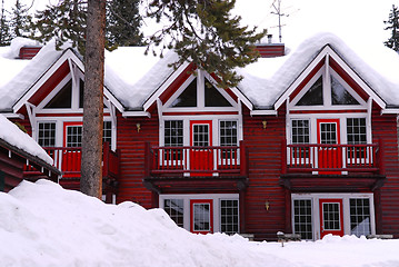 Image showing Winter lodge