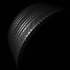 Image showing black tire