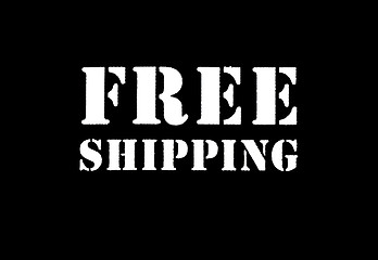 Image showing Free Shipping Sign