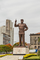 Image showing Statue of Samora Moisés Machel at Independence  Square