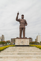 Image showing Statue of Samora Moisés Machel at Independence  Square