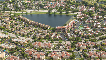 Image showing Aerial view of Miami Downtown