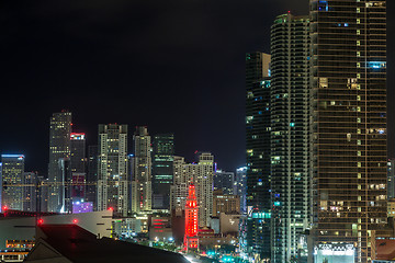 Image showing Aerial view of Miami Downtown