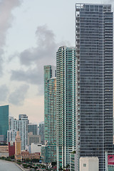 Image showing Aerial view of Miami Downtown