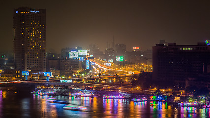 Image showing Cairo at night