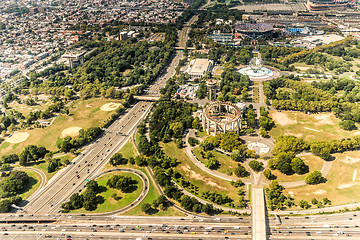 Image showing Aerial view of Queens Borough, New York