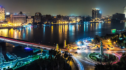 Image showing Cairo at night