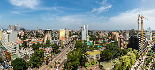 Image showing Aerial view of downtown Maputo