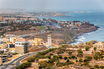 Image showing Aerial view of Dakar