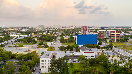 Image showing Aerial view of Miami Downtown