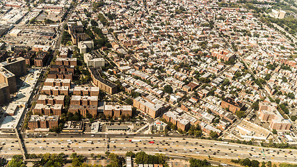 Image showing Aerial view of Queens Borough, New York