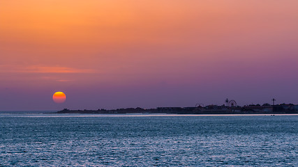 Image showing Dakar Sunset