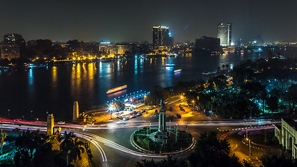 Image showing Cairo at night