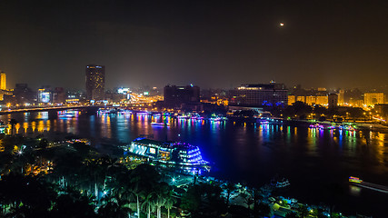 Image showing Cairo at night