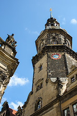 Image showing Dresden Triangulationssäule Schlossturm