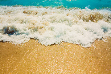 Image showing Sand Beach And Wave