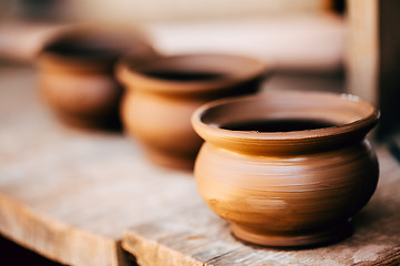 Image showing Clay Craft Pot Dishware