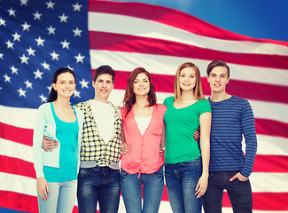 Image showing group of smiling students standing