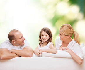 Image showing happy family at home