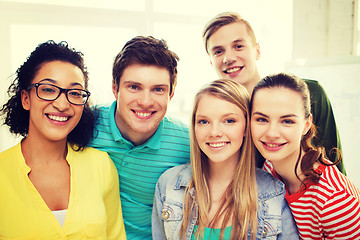 Image showing group of smiling people at school or home