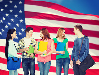 Image showing group of smiling students standing