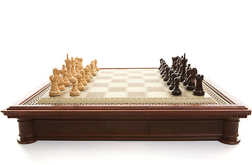 Image showing Chess Board and playing pieces