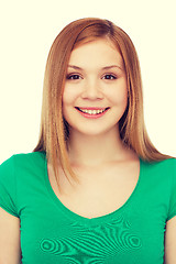 Image showing smiling teenage girl in casual clothes