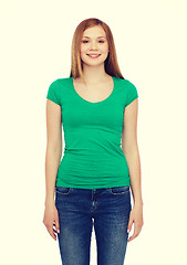 Image showing smiling teenage girl in casual clothes