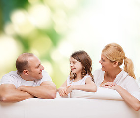 Image showing happy family at home