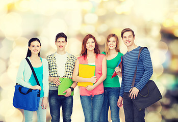 Image showing group of smiling students standing