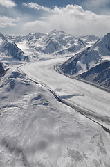 Image showing Fedchenko glacier in Tajikistan