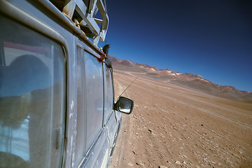 Image showing Offroad driving in desert