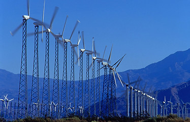 Image showing Wind turbines