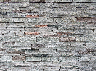 Image showing layered stone wall