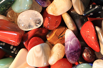 Image showing color gems background 