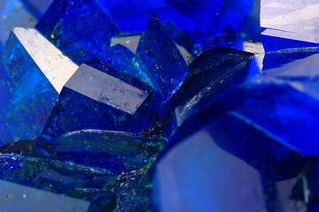Image showing blue vitriol mineral background