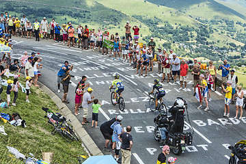 Image showing Cyclists on the Road of Le Tour de France