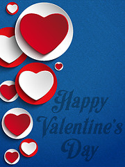 Image showing Valentines Day Heart Jeans Background