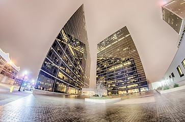 Image showing tulsa city skyline around downtown streets