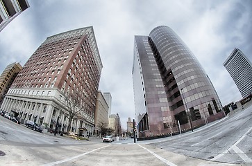 Image showing tulsa city skyline around downtown streets