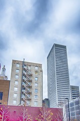 Image showing tulsa city skyline around downtown streets