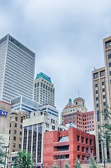 Image showing tulsa city skyline around downtown streets