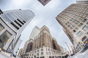 Image showing tulsa city skyline around downtown streets