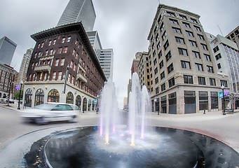 Image showing tulsa city skyline around downtown streets