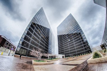 Image showing tulsa city skyline around downtown streets