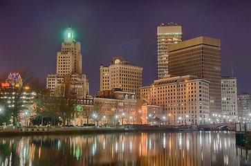 Image showing providence Rhode Island from the far side of the waterfront