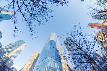 Image showing New York City Manhattan   view with skyscrapers