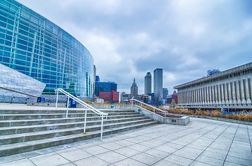 Image showing tulsa city skyline around downtown streets