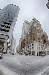 Image showing tulsa city skyline around downtown streets