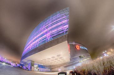 Image showing tulsa city skyline around downtown streets